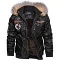 Veste d'Hiver en Coton pour Homme Style Militaire Bombardier