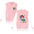 Blouson aviateur de baseball Disney The Little Mermaid Varsity pour hommes et femmes vestes Hip Hop