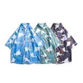 2022 Summer Men's Shirts Koran Fashion Harajuku Short Sleeve Shirts Men Casual Men Clothing Trend