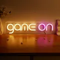 Chapel-buy-LED Neon Game On USB 62 Neon Signs Night Light 3D Wall Art Game Room Bedroom Living