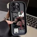 Coque de téléphone en silicone pour iPhone rose nuit fleur coque rose coque pour iPhone 13 12