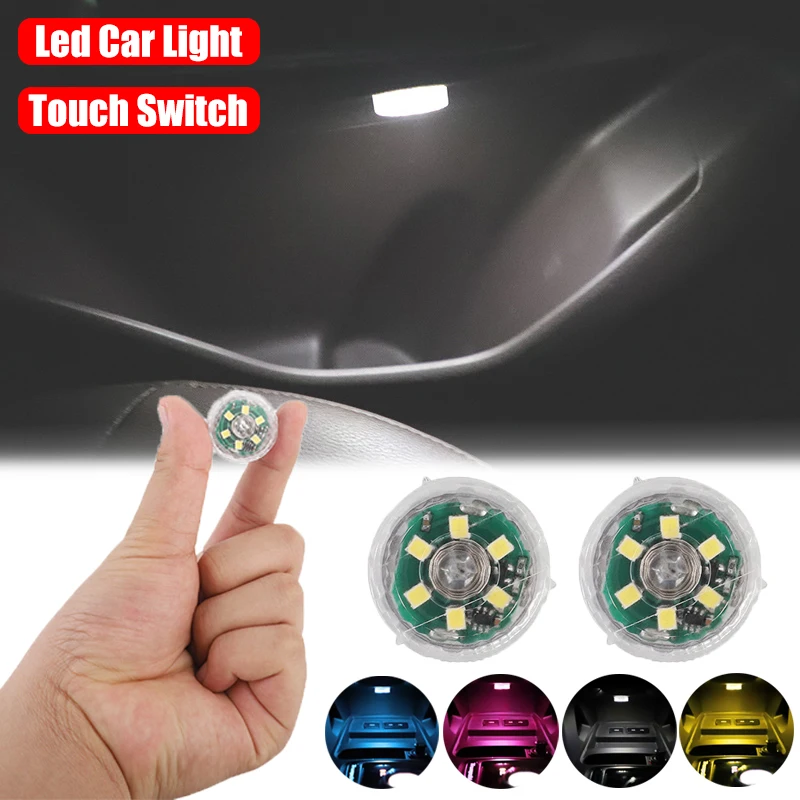 Mini voiture LED interrupteur tactile lumière Auto sans fil lampe d
