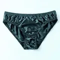 InjPanties-Sous-vêtements en satin pour hommes slips doux et confortables lingerie solide et