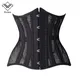 Wechery – Corset Sexy à lacets pour femmes 32cm Bustier blanc sous le buste gaine à rayures