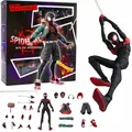 SHF Sentinel Sv SpidSuffolk Miles Morales Action Figure Modèle Jouets Spider-Man Into the Spider