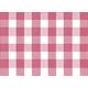 140cm Square PVC Tablecloth with Parasol hole - Red Check