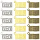 Wholesale 15pcs Three Color Dollar Charms Alloy Metal Money Pendants For DIY Bracelets Necklace