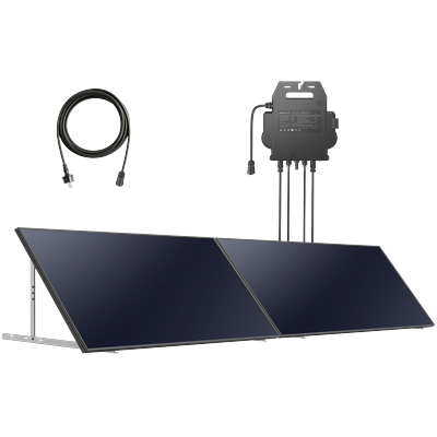 Anker SOLIX Balkonkraftwerk 890Wp IBC Solarmodul mit Bodenhalterungen