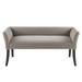 Welburn Upholstered Accent Bench with Flared Arms and Nailhead Trim