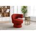 Modern Boucle Upholstered Swivel Barrel Accent Chair/Sturdy Base and Frame/Easy to Assemble（5 Colors）