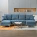 Convertible Sectional Sofa U-Shaped Sofa Couch 4 Seat Sofa w/Chaises