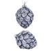 Blue Pine Cone Glass Christmas Tree Ornament Set of 2 - 3.15 х 3.94"