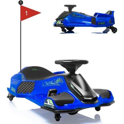 Ride on Drift Car,Kids Electric Drifting Go-Kart with 5 Wheels LED