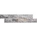 Argento Travertine 6" x 24" Split Face Ledger Panel Mosaic Tile