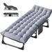 DoCred Upgraded Thicked Folding Camping Cot with Mattress