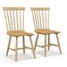 Costway Windsor Dining Chairs Set of 2 Armless Spindle Back Solid - See Details