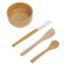 Facial Mask Bowl Set 1 Set Wooden Mask DIY Tools Facial Mask Mixing Bowl Facial Mud Mask Applicator