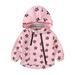 Girls Clothes Printing Cartoon Hooded Wear Double Zipper Casual Comfort Toddler Winter Clothes