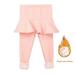 Girls False Two Piece Fleece Thickened Children s Thermal Pants 2-11T