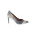 Billy Ella Heels: Slip-on Stiletto Chic Blue Color Block Shoes - Women's Size 7 1/2 - Pointed Toe