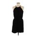 Cynthia Rowley TJX Casual Dress - Mini Halter Sleeveless: Black Print Dresses - Women's Size Medium