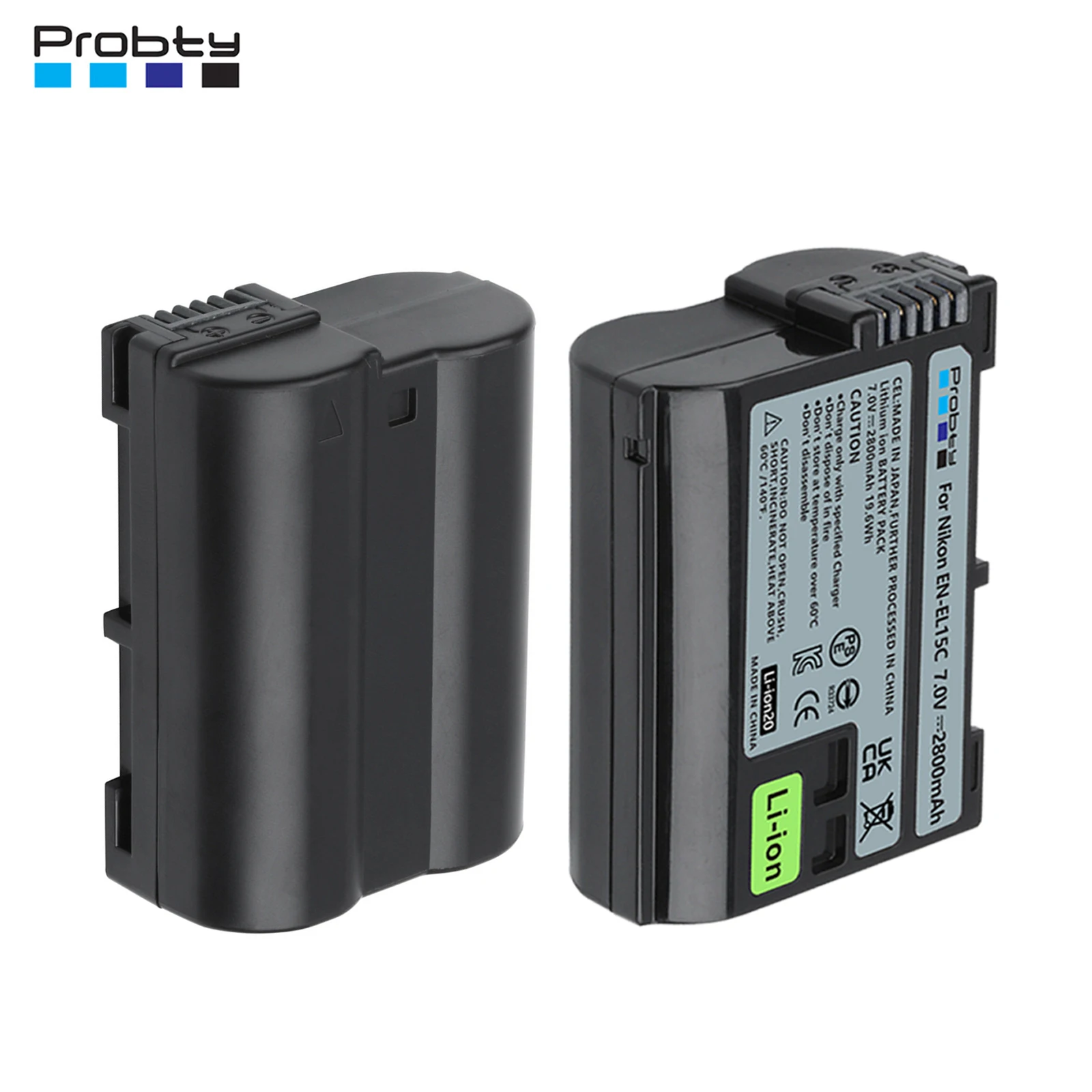 2800 mAh EN-EL15C EN-EL15 Akku für Nikon Z5, Z6, Z6 II, Z7, Z7II D7000 D7100 D7200, D850 D750 D7500 D810 D500 D800 Image