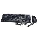 1 Set Keyboard Mouse Combo Full Size Keyboard English Wired Keyboard Supply