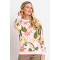 Tropical Palm Womens Crew Neck Sweat -