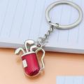 Cell Phone Straps Charms Update Sport Gold Golf Club Key Ring Red Metal Bag Keychain Hangings Women Men Fashion Jewelry Will And S Dhlqk