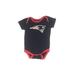 NFL Short Sleeve Onesie: Blue Color Block Bottoms - Size 3-6 Month