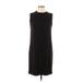 Uniqlo Casual Dress - Shift Crew Neck Sleeveless: Black Solid Dresses - Women's Size Medium