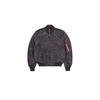 Bomberjacke ALPHA INDUSTRIES "Alpha Industries Men - Bomber Jackets MA-1 VF Vintage Fit 59", Herren, Gr. M, grau (vintage grau), Obermaterial: 100% Nylon, Futter: 100% Nylon, Füllung: 100% Polyester, Jacken