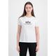 T-Shirt ALPHA INDUSTRIES "ALPHA Women - T-Shirts New Basic T G Wmn" Gr. XS, weiß (white) Damen Shirts Jersey