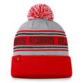 Men's Top of the World Heather Gray Illinois State Redbirds Frigid Cuffed Knit Hat with Pom