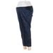 Old Navy - Maternity Dress Pants - Mid/Reg Rise: Blue Bottoms - Women's Size 12