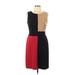 Tommy Hilfiger Casual Dress - Sheath Crew Neck Sleeveless: Black Color Block Dresses - Women's Size 10