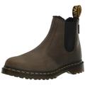 DR. MARTENS Herren Chelsea Boots, DMS Olive Archive Pull Up & Black Borg Fleece, 45 EU