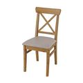 IKEA INGOLF Chair, Antique Stain/Nolhaga Grey-Beige