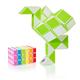 CUBIDI® Original Magic Snake - 36 Blocks Green | Puzzle Games for Children and Adults | Ideal as Party Bags Children's Birthday, Children's Birthday Party Favours or Small Gifts for Children