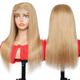 13X4 4X4 Lace pront Wig Blonde Remy Human Hair Wigs Transparent Pre-Plucked Lace Long Straight