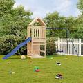 Homgoday Outdoor Playset Solid Wood Pine, Backyard Outdoor Playset for Kids Fun, Outdoor Kids Playhouse Play-Accessories for Garden Play Set 991