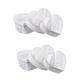 ULTECHNOVO 6 Pcs Gift Box Storage Case Xmas Gifts Party Boxes Heart Boxes for Flowers Valentine Party Favor Bridesmaid Container with Lid Cupcake Gift Mini White Baby Paper Jewelry Box Round