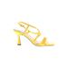 Unisa Heels: Yellow Print Shoes - Women's Size 9 1/2 - Open Toe