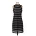 J.Crew Cocktail Dress - Sheath Mock Sleeveless: Black Solid Dresses - Women's Size 0