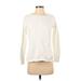 Lauren by Ralph Lauren Pullover Sweater: White Color Block Tops - Women's Size X-Small