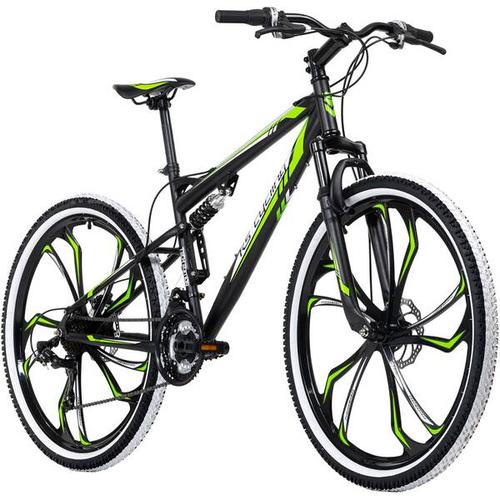 KS CYCLING MTB-Hardtail Mountainbike Hardtail 27,5 Zoll Scrawler, Größe 46 in Schwarz