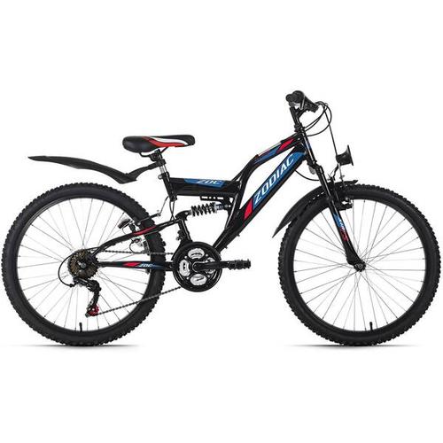 KS CYCLING Spezialfahrrad Kinder-Mountainbike ATB 24'' Zodiac RH 38 cm, Größe 38 in Schwarz