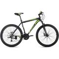 KS CYCLING MTB-Hardtail Mountainbike Hardtail 26 Zoll Catappa schwarz-gr?n, Größe 50 in Schwarz