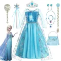 Disney-Robe Reine des Neiges pour Bol Costumes pour Enfants ixde Carnaval Robe de Bal Cosplay