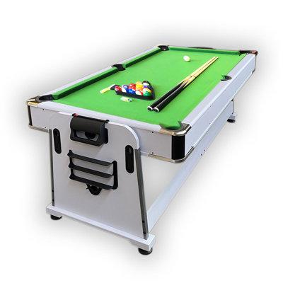 Simba USA Inc Pool Table 7ft Green + Air Hockey + Table Tennis + Table – Emerald Manufactured /Mdf in Brown/Green/White | Wayfair SMBA1116
